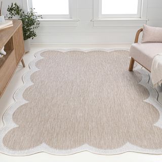 Alice Two-Tone Scalloped Indoor/Outdoor Area Rug