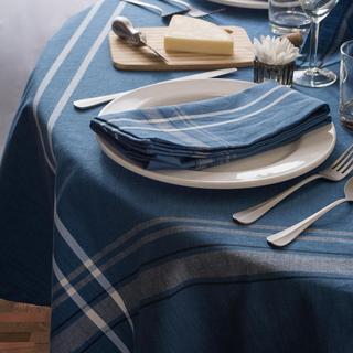 French Chambray Round Tablecloth