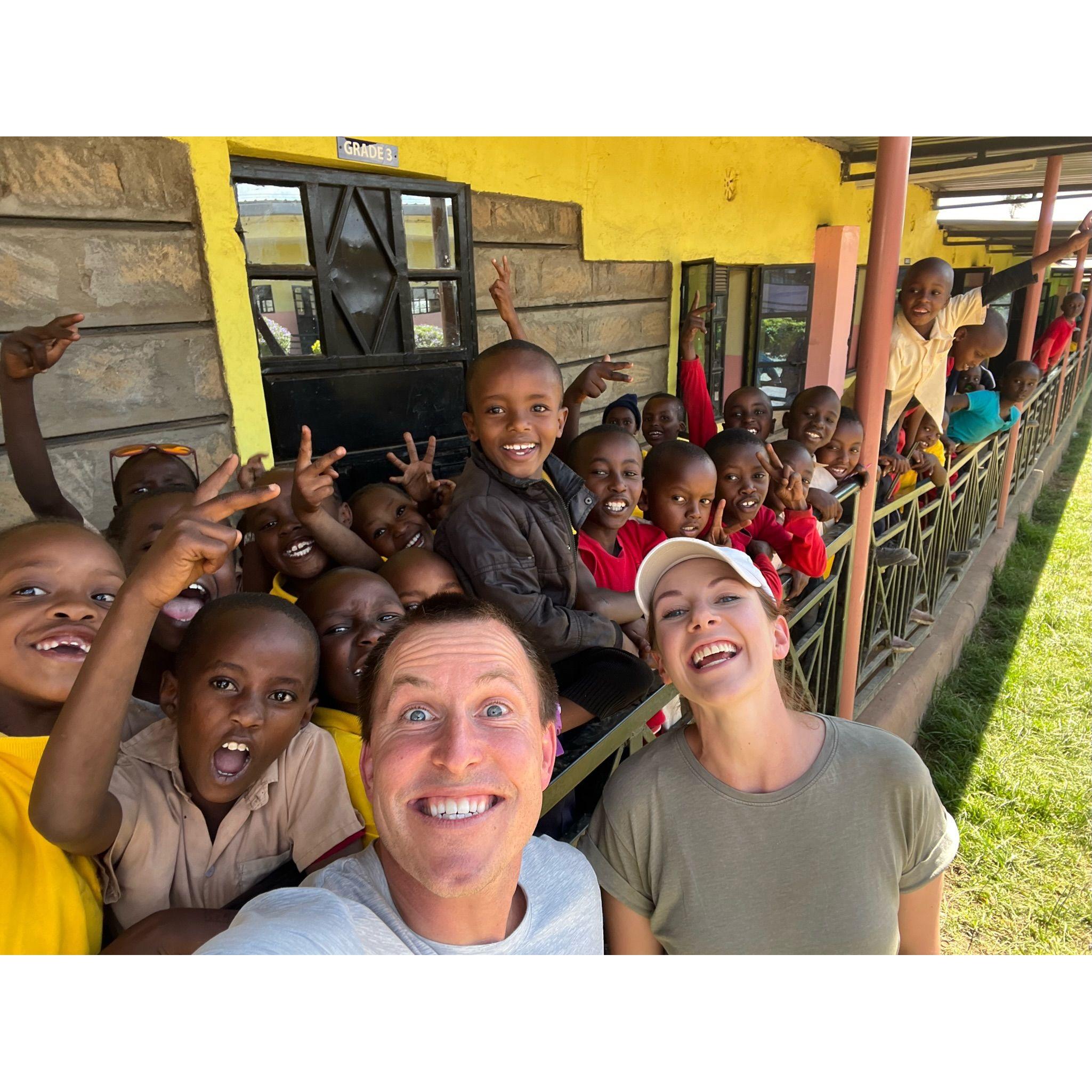 At Logos School in Kenya while on our Faith Adventure!