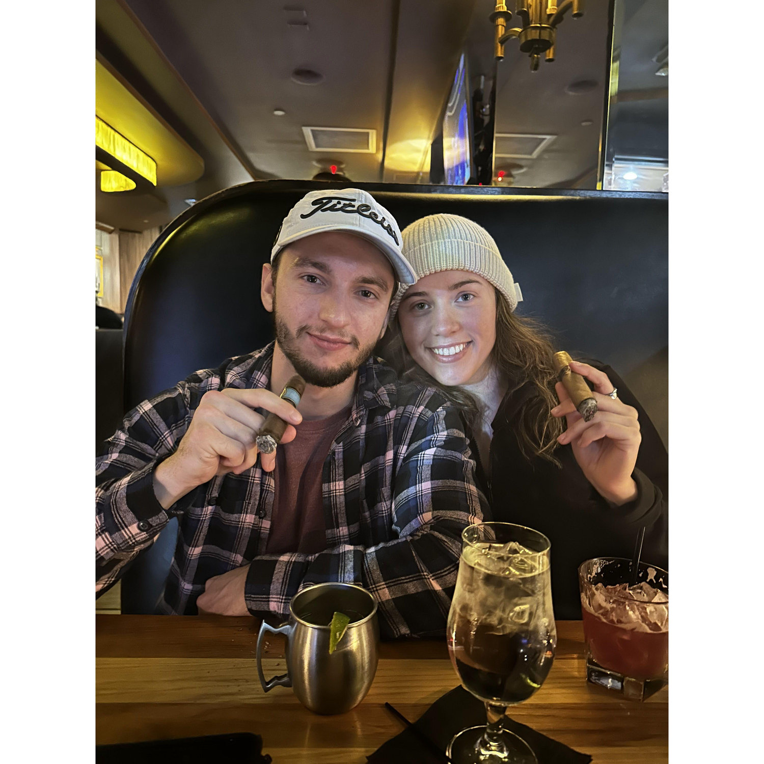Hanging out at Churchills cigar bar with Maison