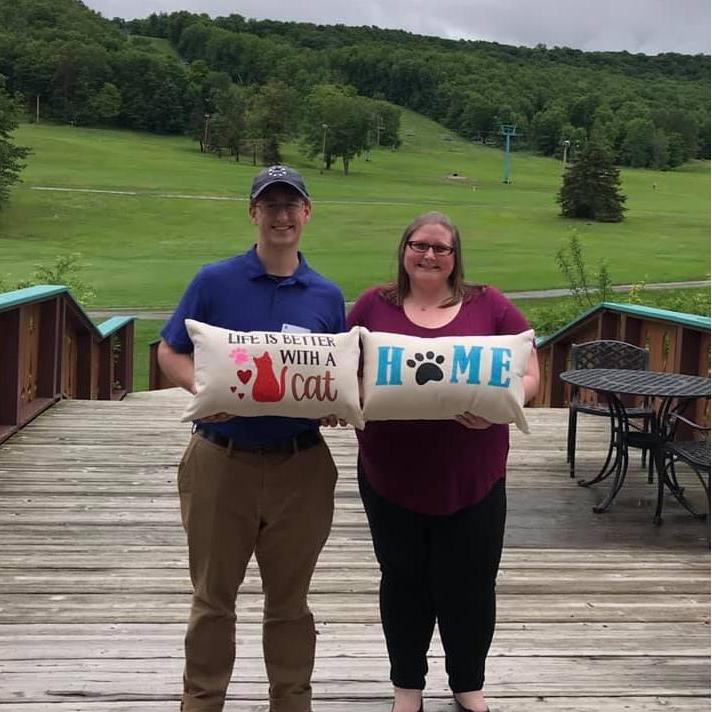 First Date Making Pillows