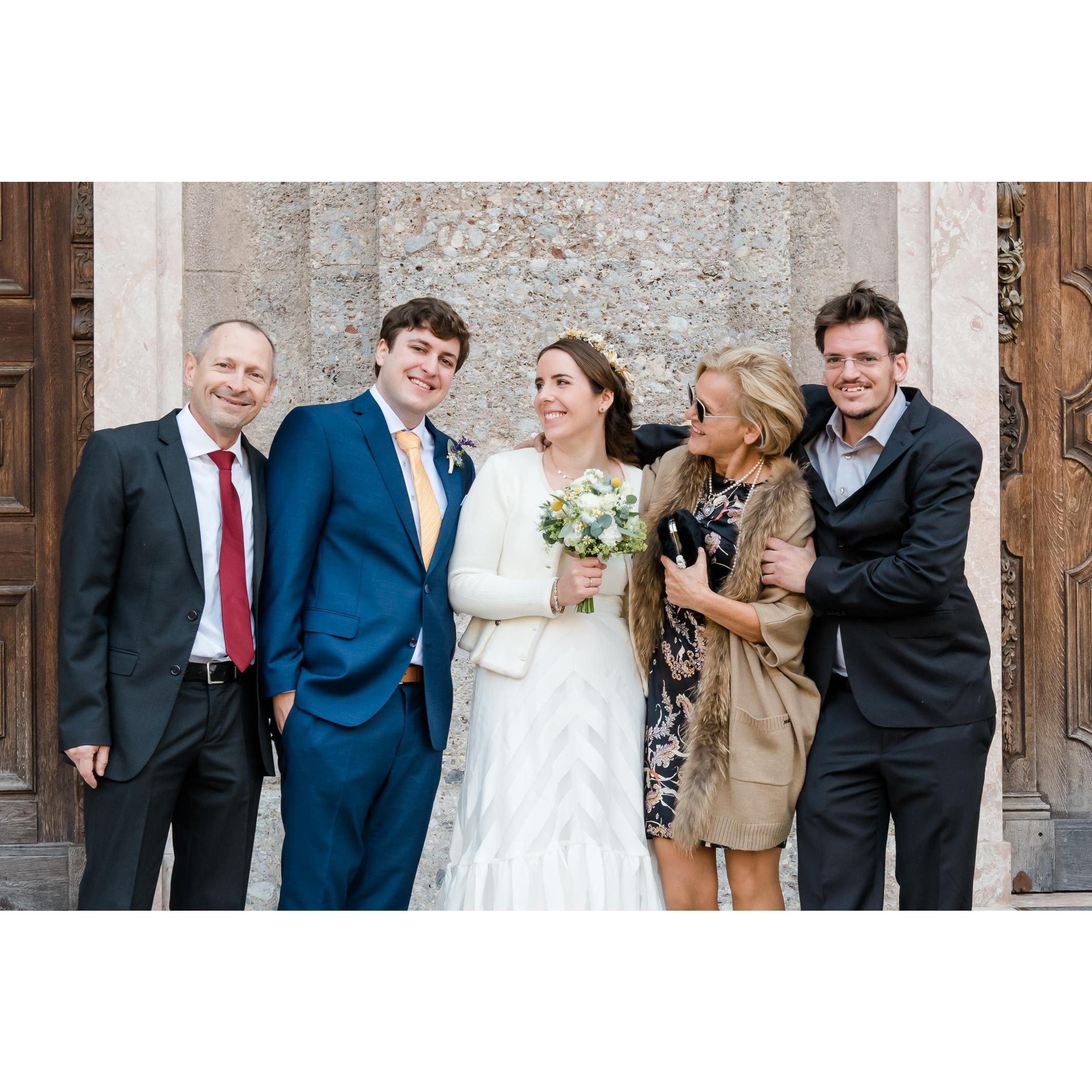 Kiss Family photo! Matthias' parents, Trude and Gustav, and Matthias' brother Clemens.