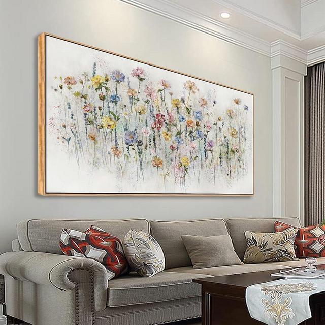 LKY ART Floral Canvas Wall Art Living Room,Home Decoration With its Waterproof Canvas and Frame. Hang in your Bedroom, Kitchen, Office, bar, Restaurant, or Guest Room , Artwork for Wall Decoration (Framed)