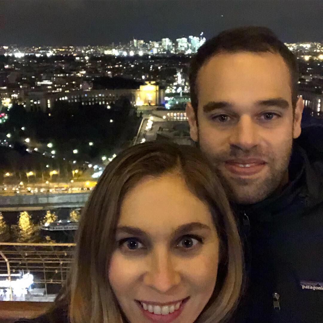 at the Eiffel Tower