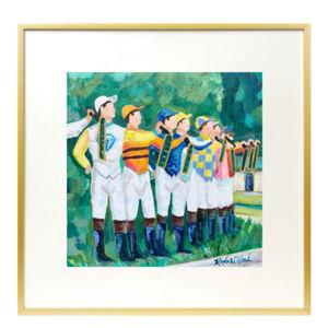 Jockey Garden Print