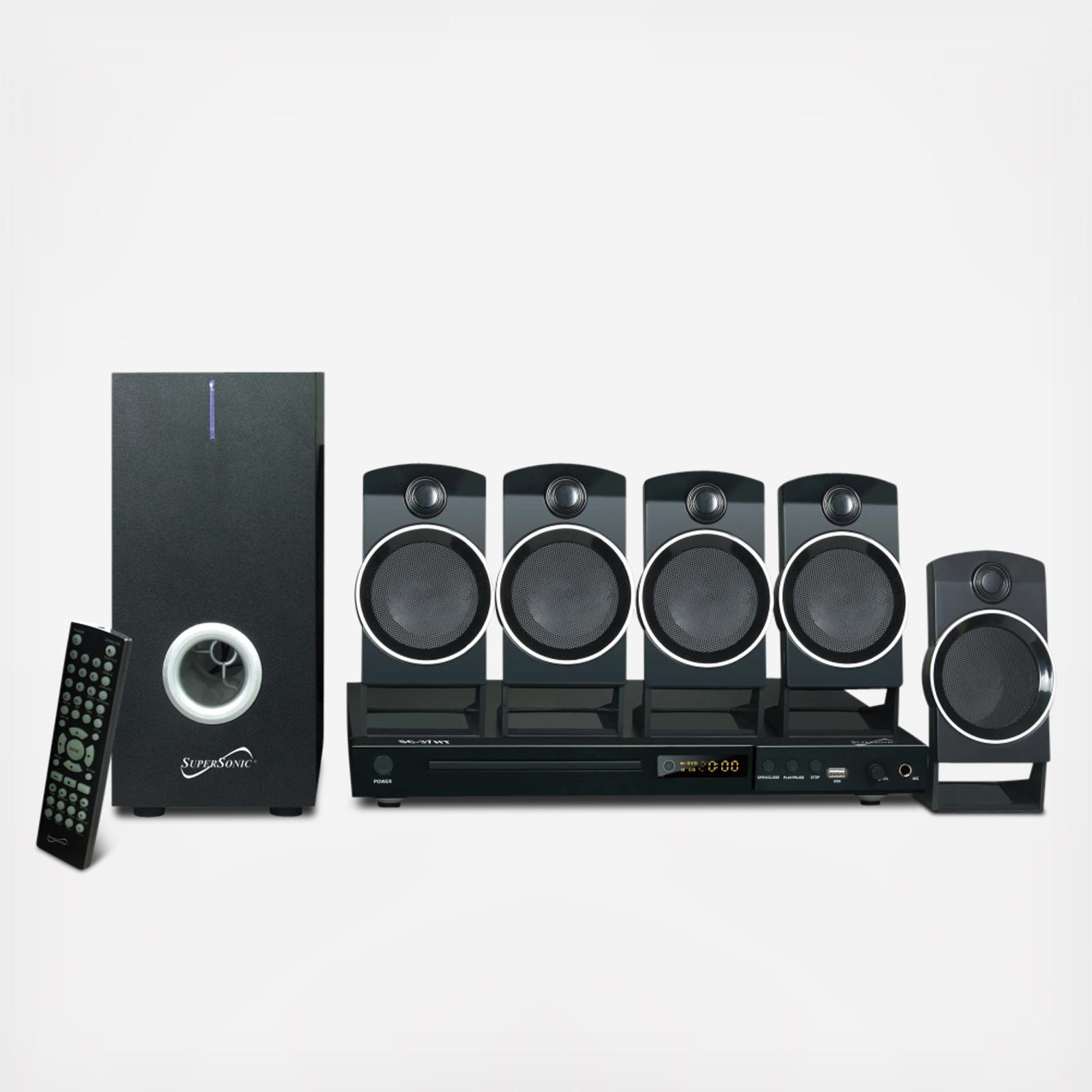ソルカラ 6 & PLPL 5 DVD セット Supersonic, 9-Piece 5.1 Channel DVD Home Theater Set with Karaoke
