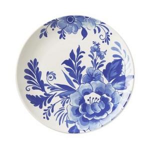 AERIN Sea Blue Floral Salad Plates, Set of 4