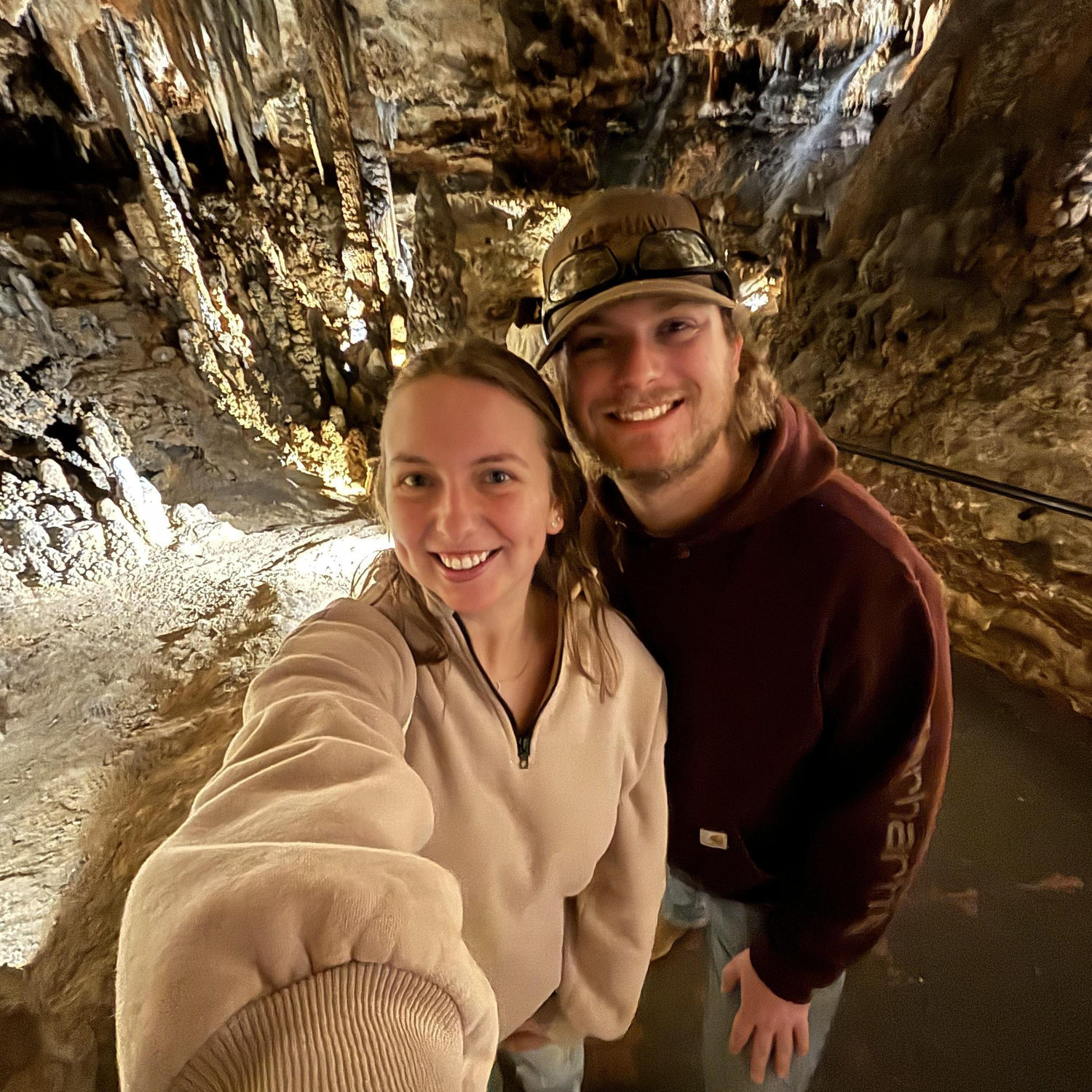 Our visit to Luray Caverns where Zach *was* going to propose, but couldn't wait until our trip once he got the ring