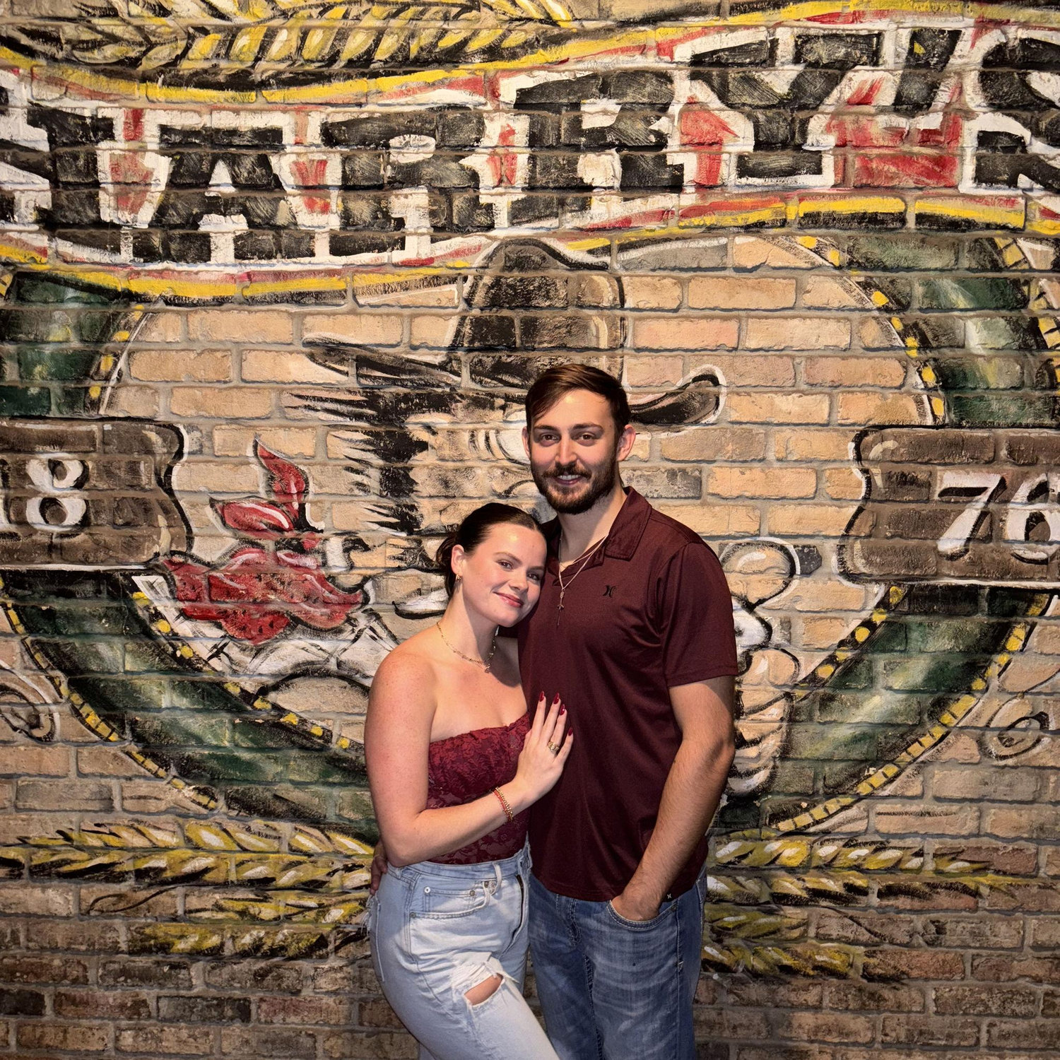 The place where we met. This was our last day working at Harry's. The original location is no longer there but our memories are!