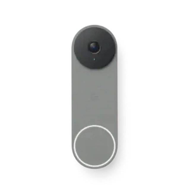 Google - Nest Doorbell (wired, 3rd gen) - Latest Model - 2K Video and Gemini - Hazel