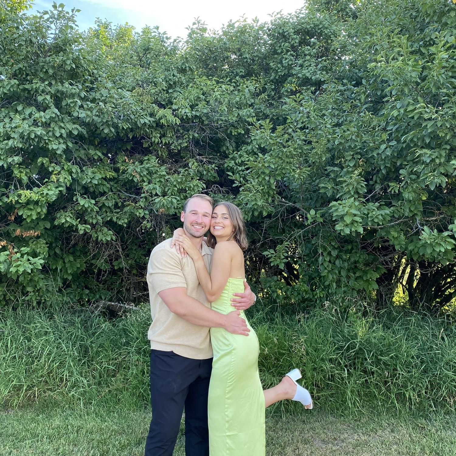 Celebrating our friends at their wedding