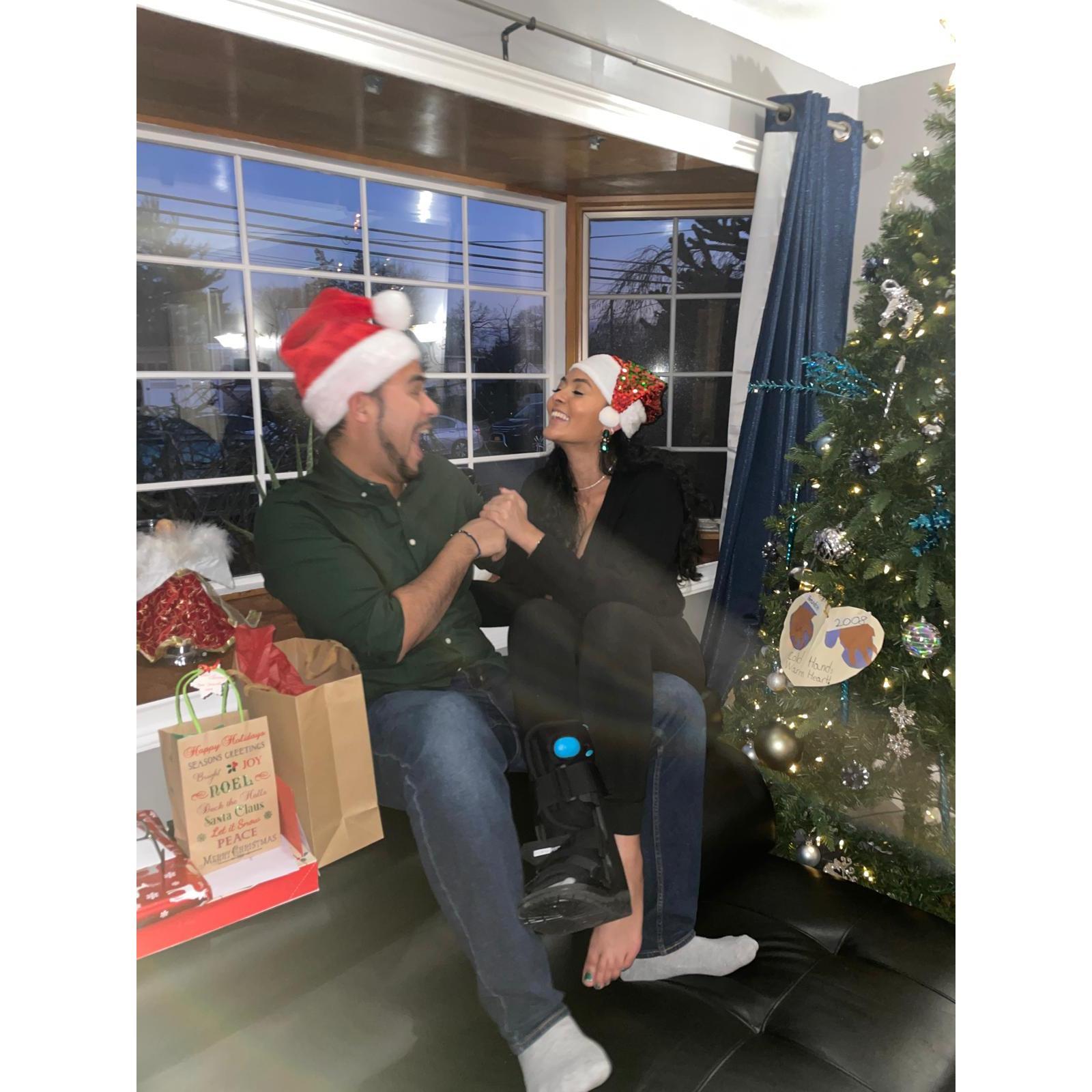 The Christmas that Reena broke her foot