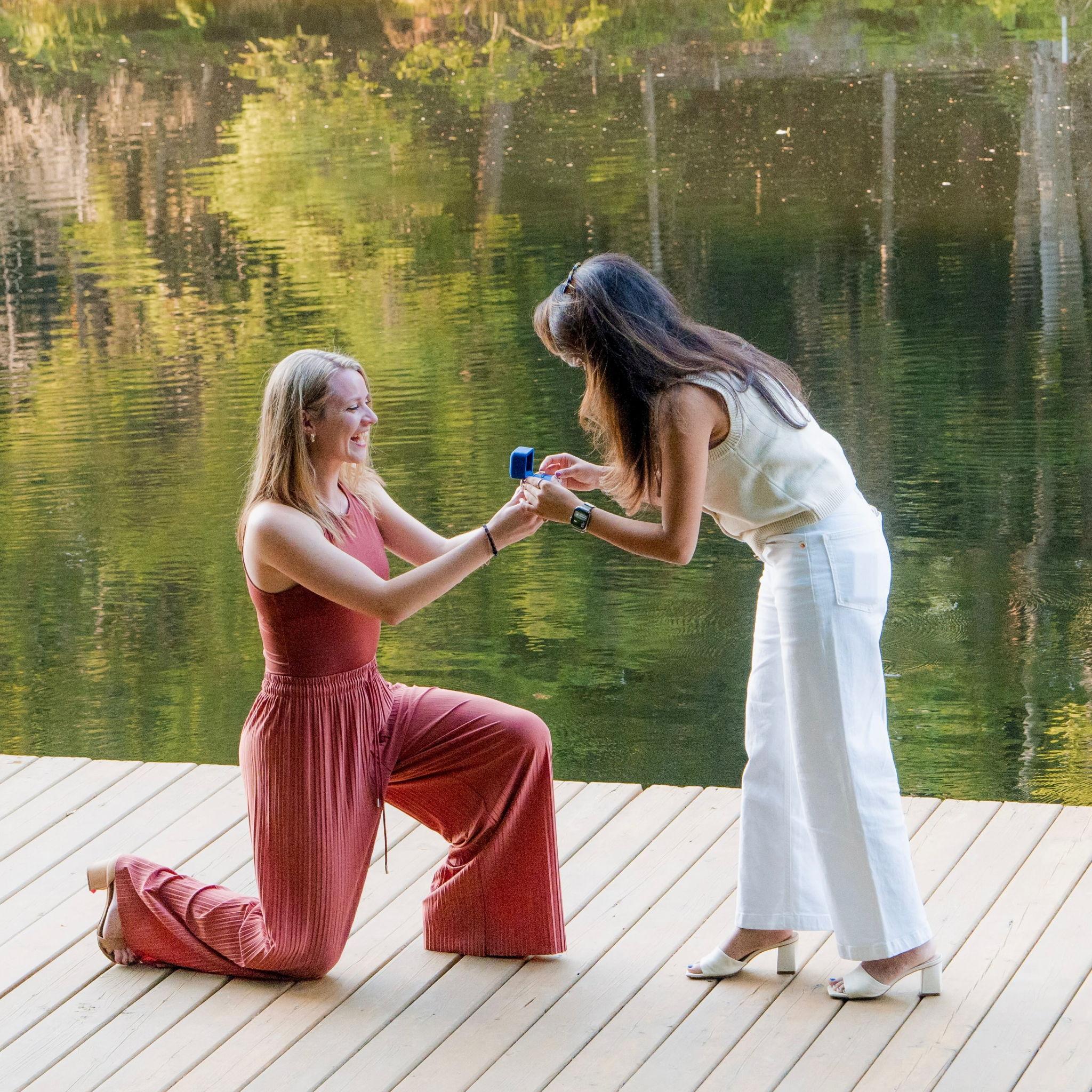 Jaimie proposed first