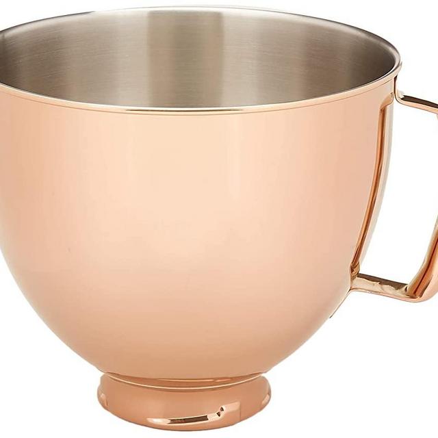 KitchenAid KSM5SSBRC 5 Quart Tilt-Head Metallic Finish Stainless Steel Bowl, Radiant Copper