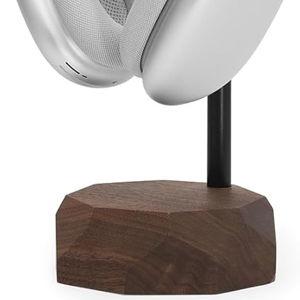 Oakywood Handcrafted Wooden Headphone Stand for Desk - Walnut