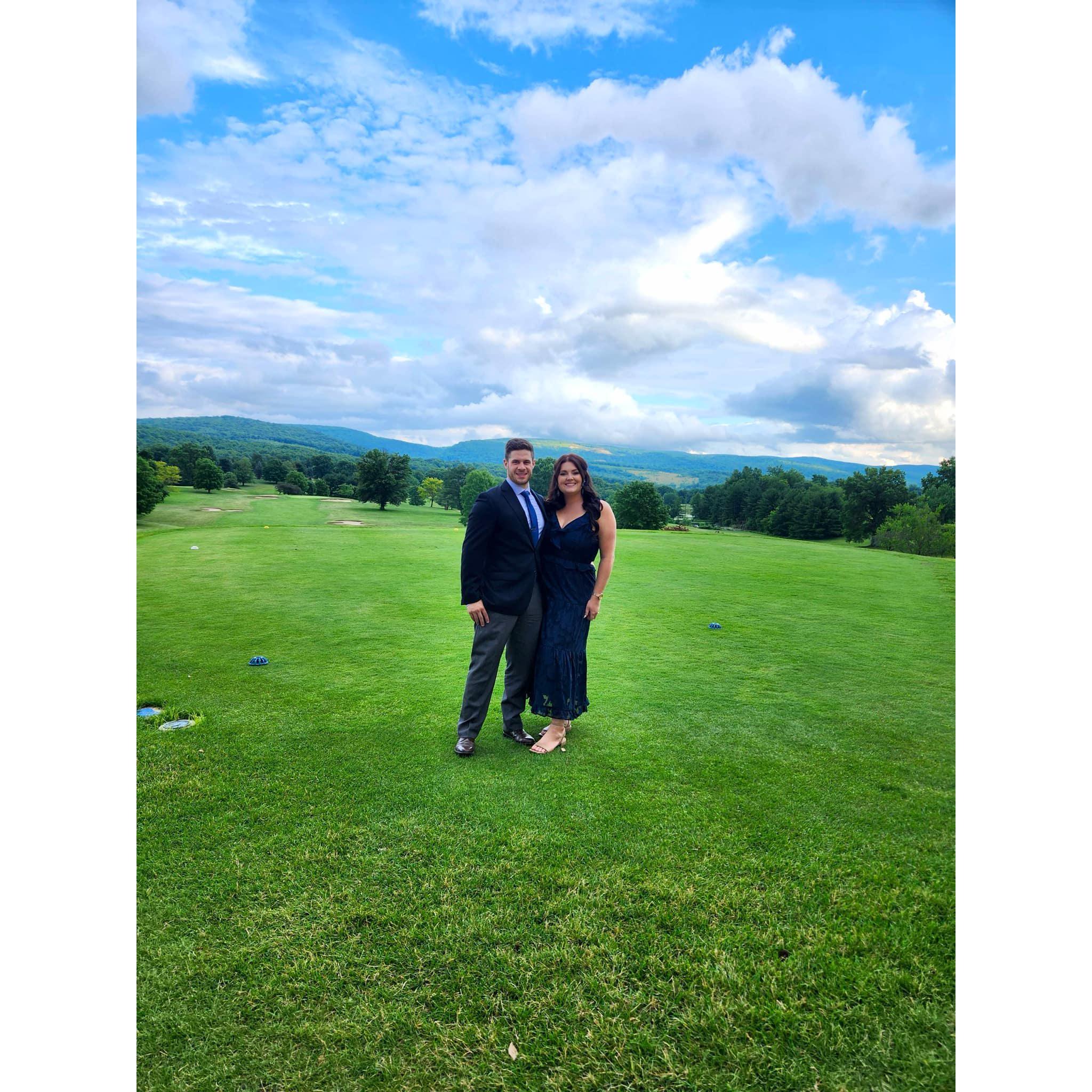 Flight #1 - June 2023: Dan flew to Pittsburgh for my best friend's wedding (Amber + Justin). This was his first time in Pittsburgh, PA + he also asked me to be his girlfriend on this trip.