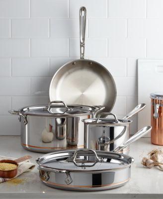 All-Clad - Copper-Core 7 Piece Cookware Set