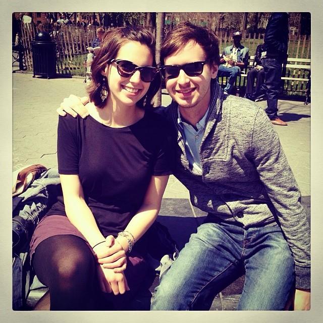 An early one after brunch in Washington Square Park