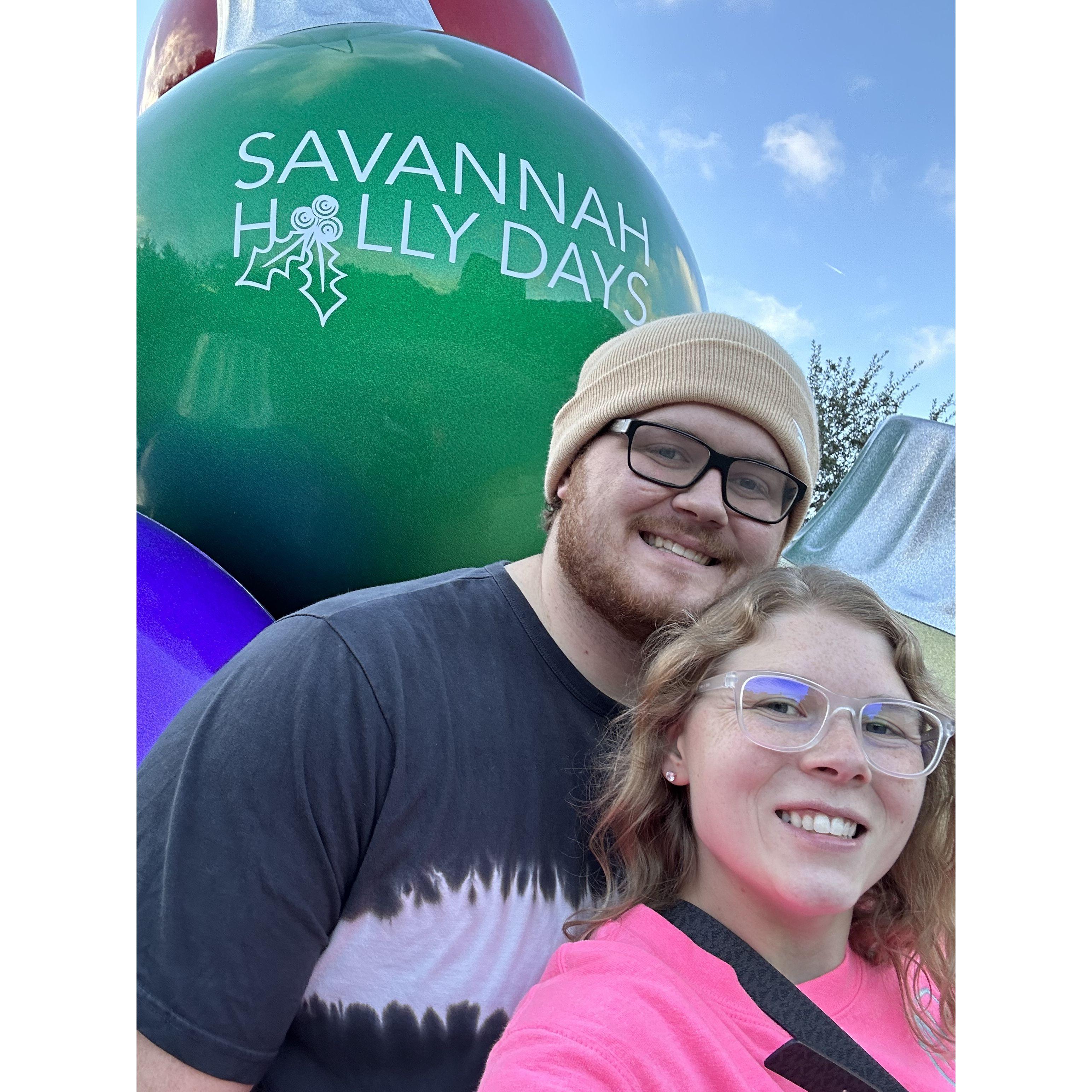 Nathan and Morgan in Savannah Georgia 2023.
