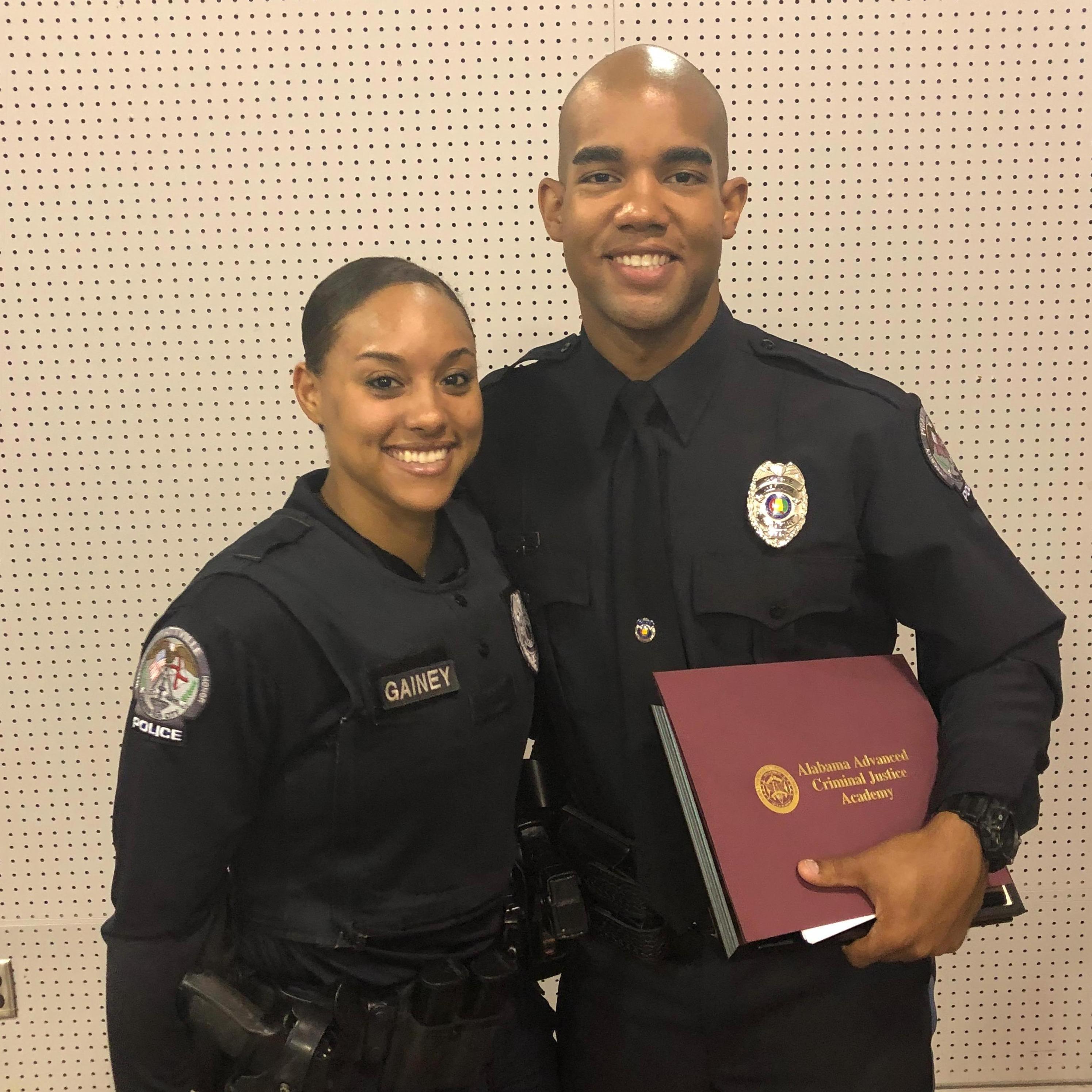 Both Presidents of their Police Academy Class!