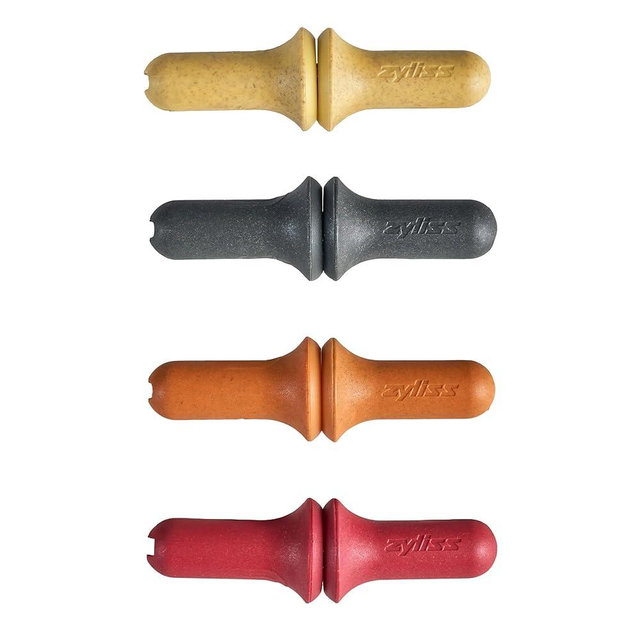 Zyliss Corn Holders 4pc Set – Stainless Steel Corn Cob Holders with Interlocking Design, Sustainable Wheat Straw Handles, Rust-Proof Prongs, Compact Storage, BBQ & Picnic Essential