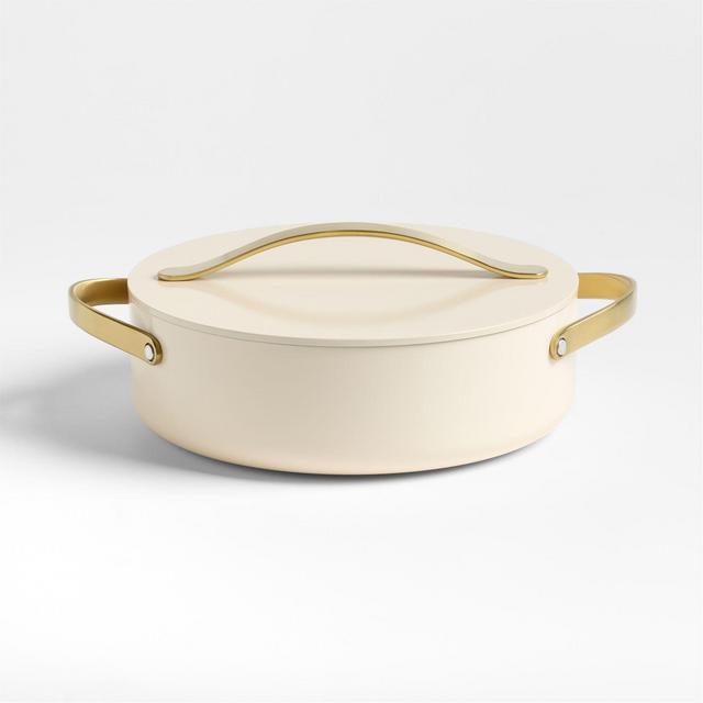 Caraway Cookware Plus Cream and Gold Stock Rondeau Pan