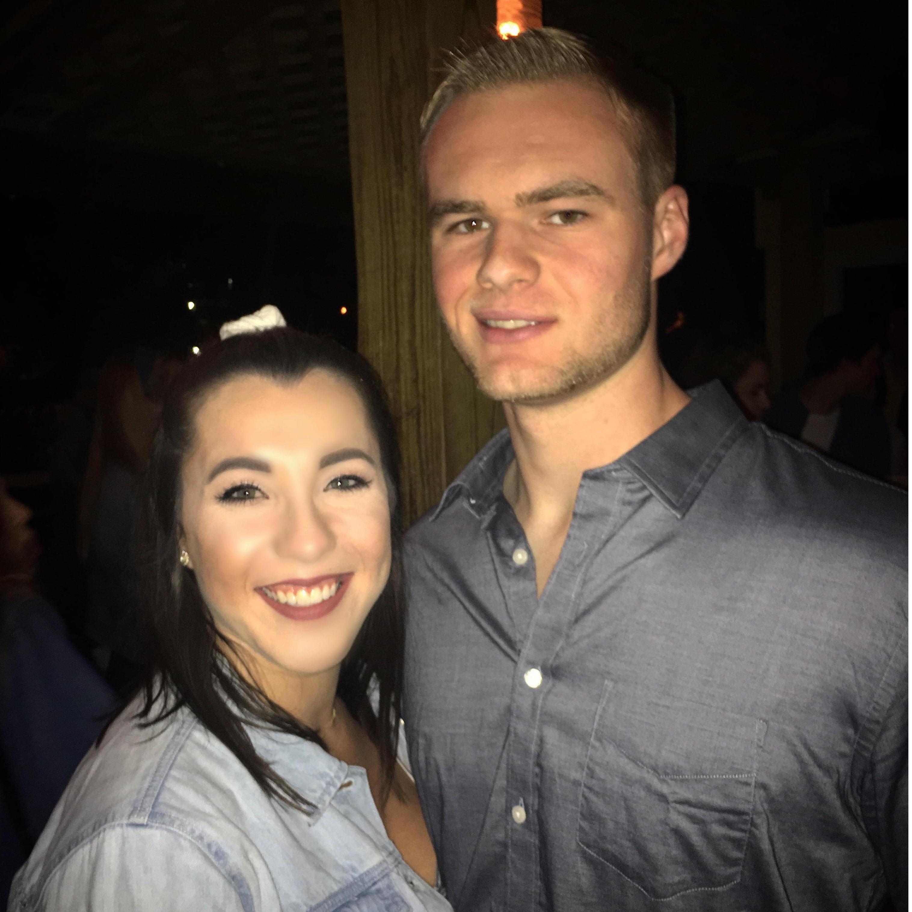 The first photo we ever took together! This was at an Alpha Delta Pi date function.