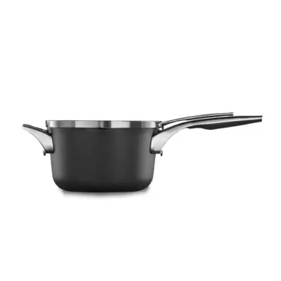 Calphalon® Premier™ Space Saving Hard Anodized Nonstick 3.5 qt. Pour & Strain Saucepan