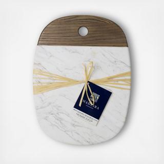 Ashwood + Honed Marble Serving Board