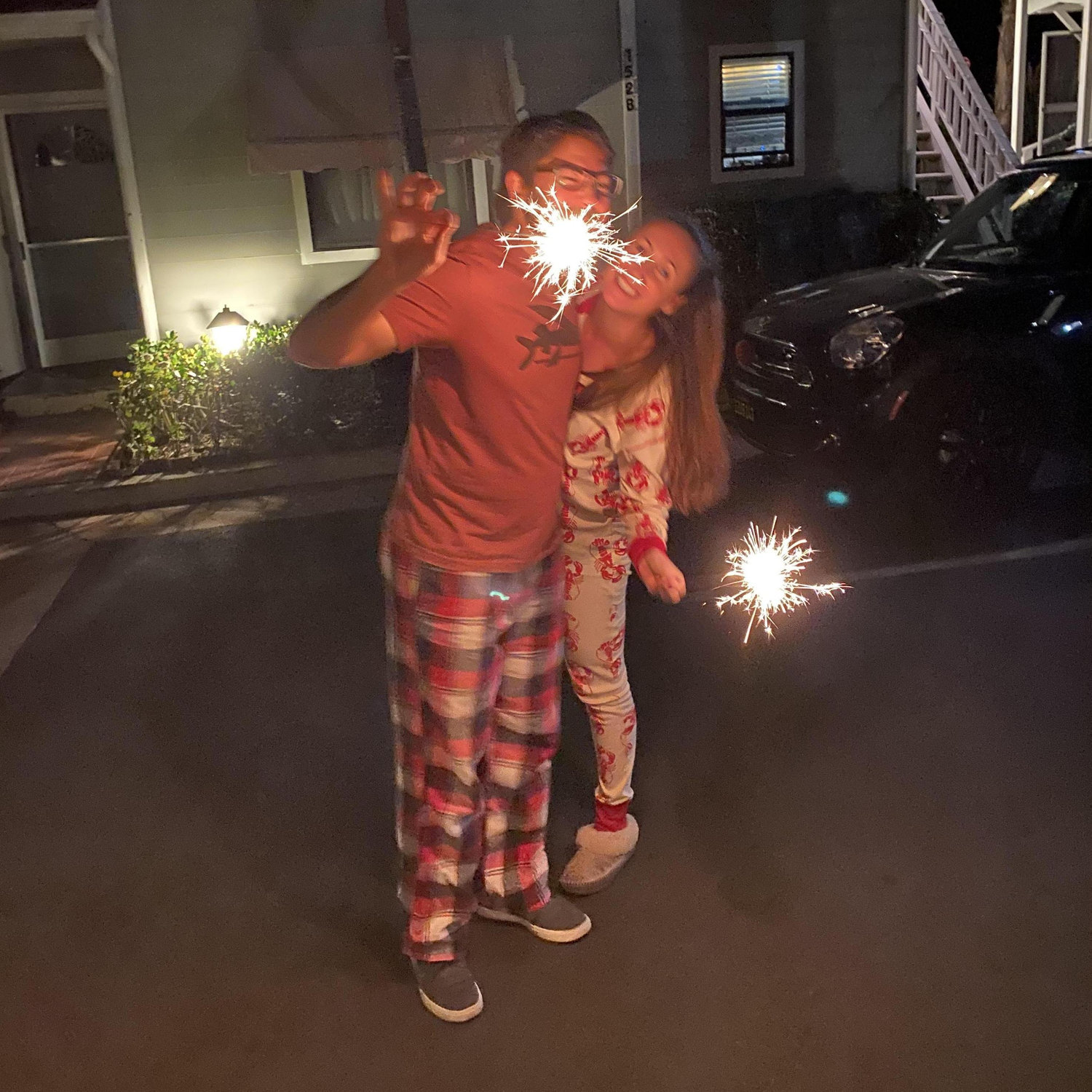 Sparklers on New Years.