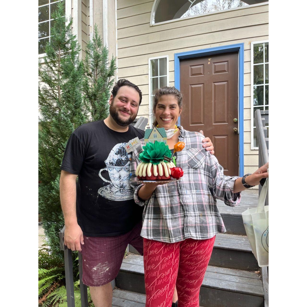 Our new home a couple weeks into renovations