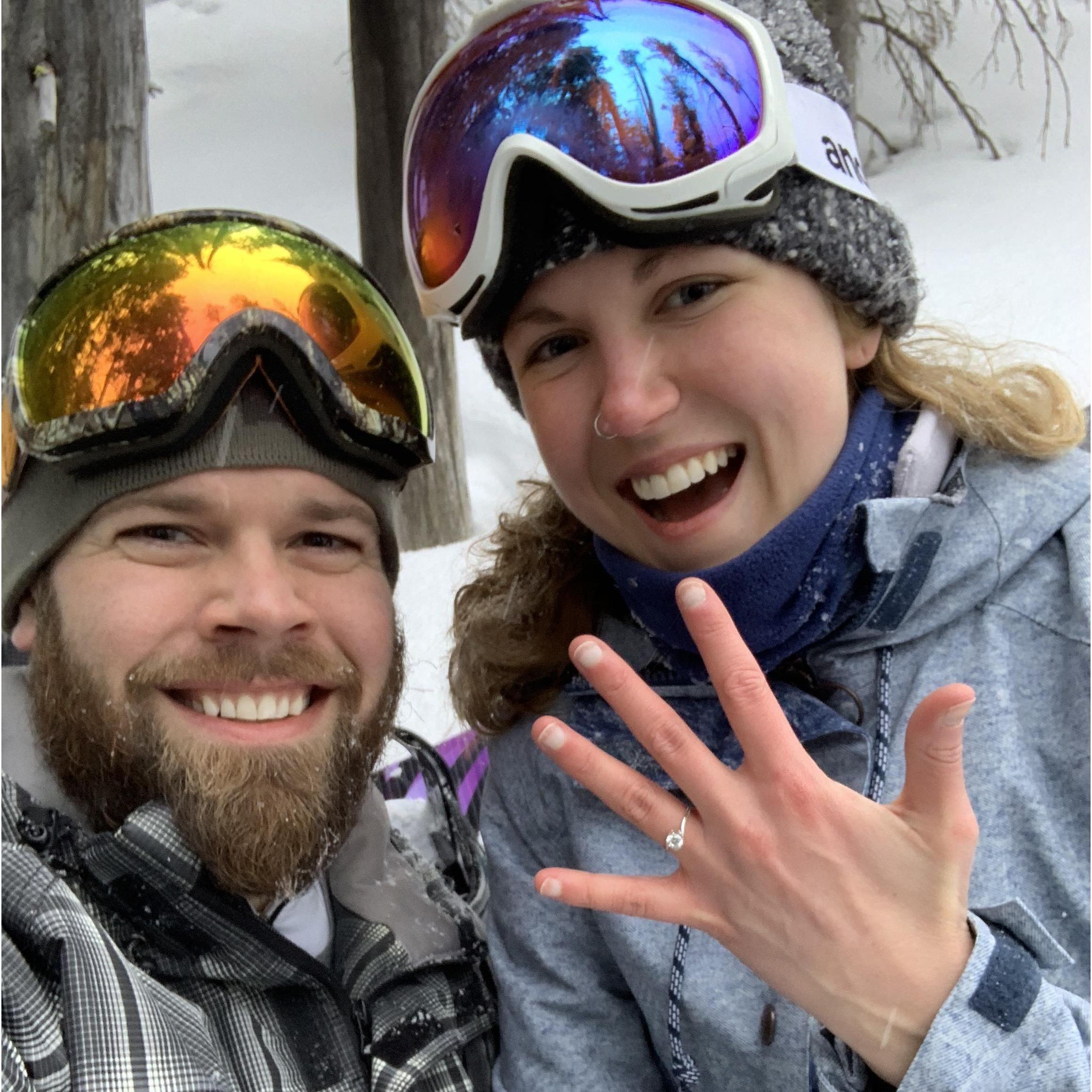 Moments after Tommy proposed to Kirsten!