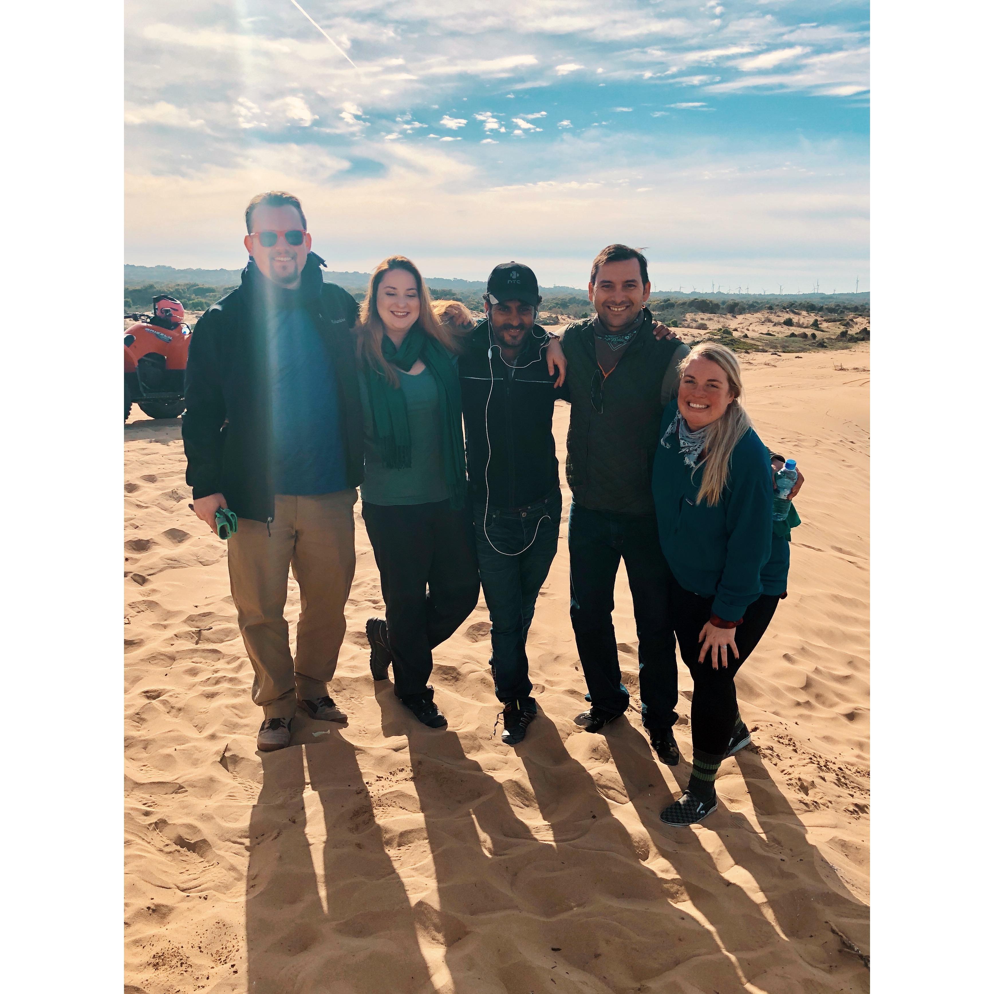 Four-wheeling the dunes of Essouira, Morocco with Russell and Christy