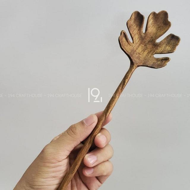 Carved Wooden Salad Servers