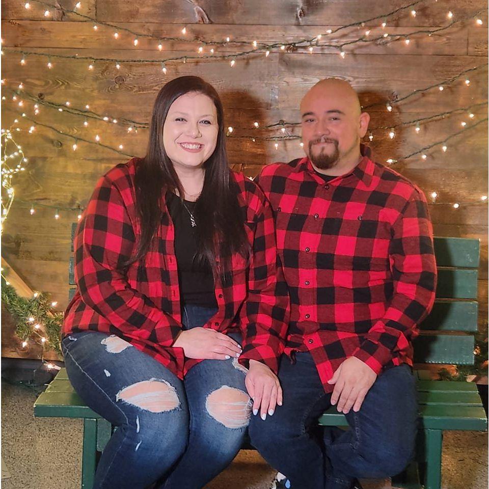 Church family night.
He knows I like matchy matchy, so he went to the store to buy his shirt while I was at work. :D