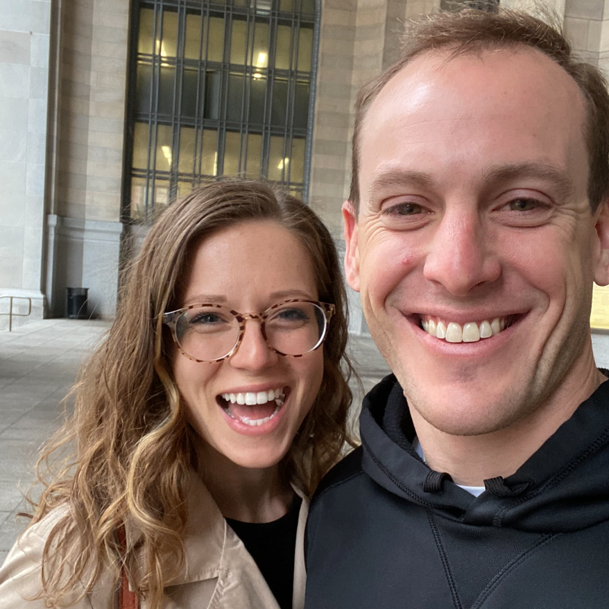 The day we picked up our marriage license!