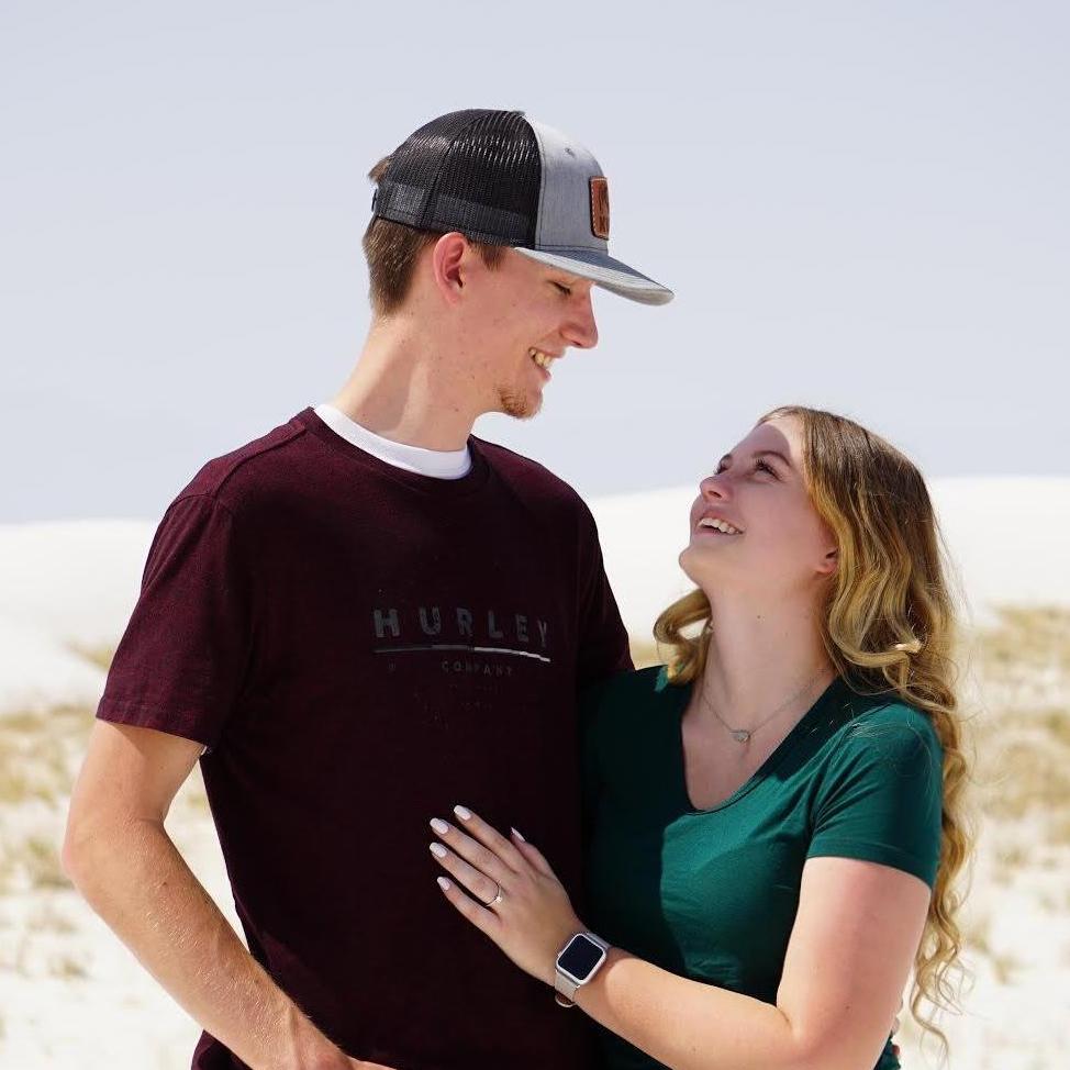 The sun was so bright but we both couldn't stop smiling :')