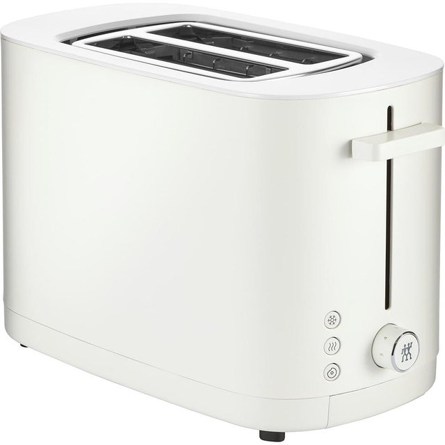 ZWILLING Enfinigy, 2-Slice Toaster, Extra Wide 1.5" Slots for Bagels and Toast, White