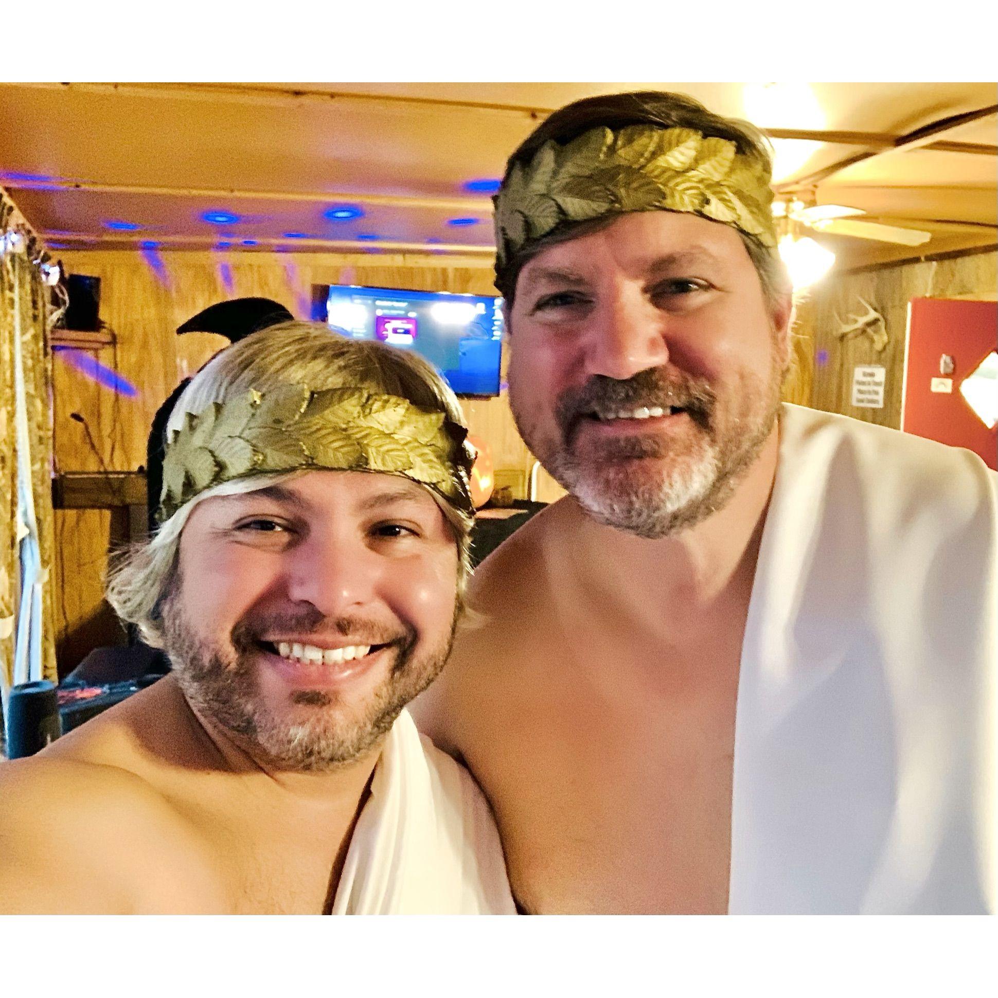 First Halloween at camp and won the costume contest. 2020