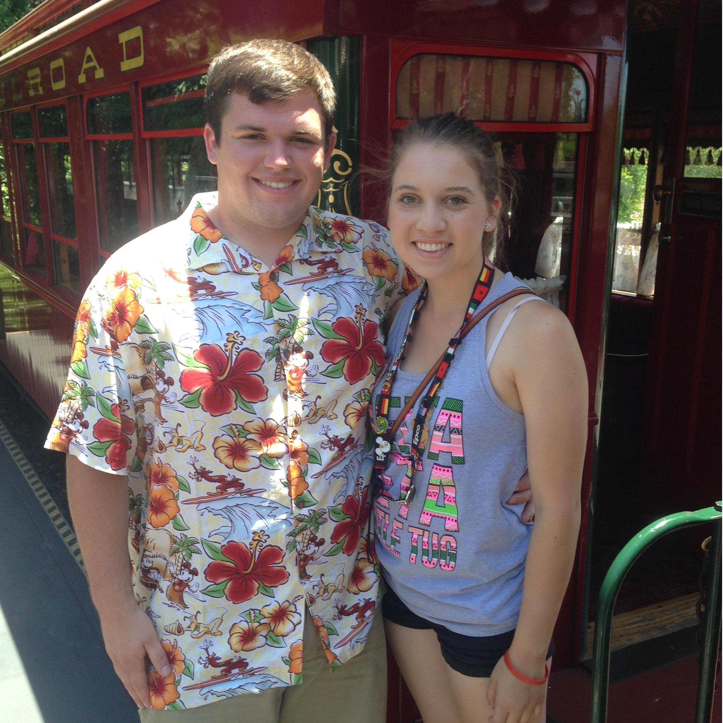 Nate set a goal to find something that I didn't know about Disneyland. He succeeded and we took a ride around Disneyland park on the "Lilly Belle", which Walt Disney had named after his wife.