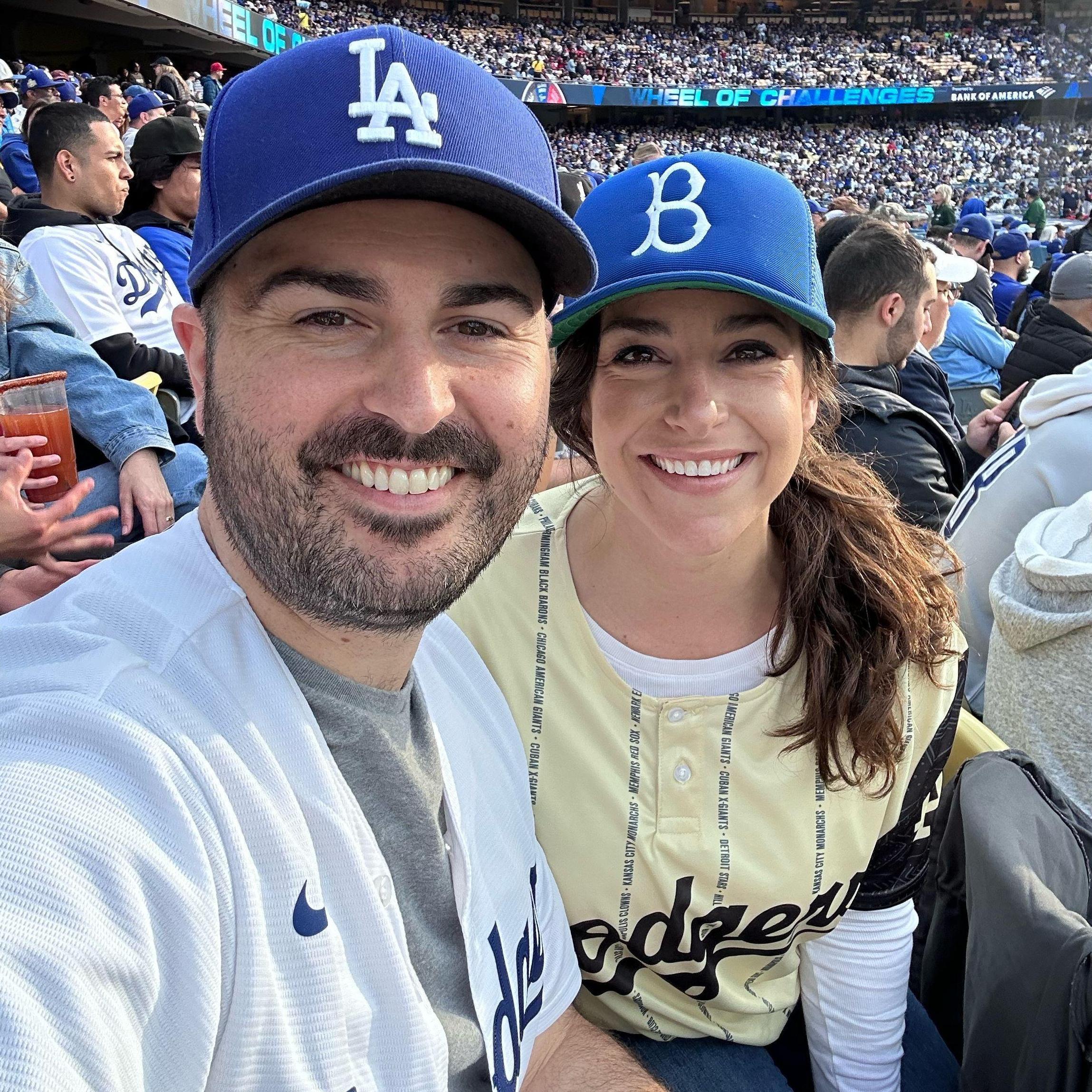 Our first Dodgers game together!