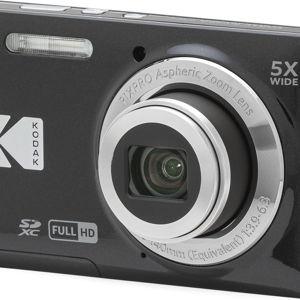 Kodak PIXPRO FZ55-BK 16MP CMOS Sensor Digital Camera 5X Optical Zoom 28mm Wide Angle 1080P Full HD Video 2.7" LCD Vlogging Camera (Black)