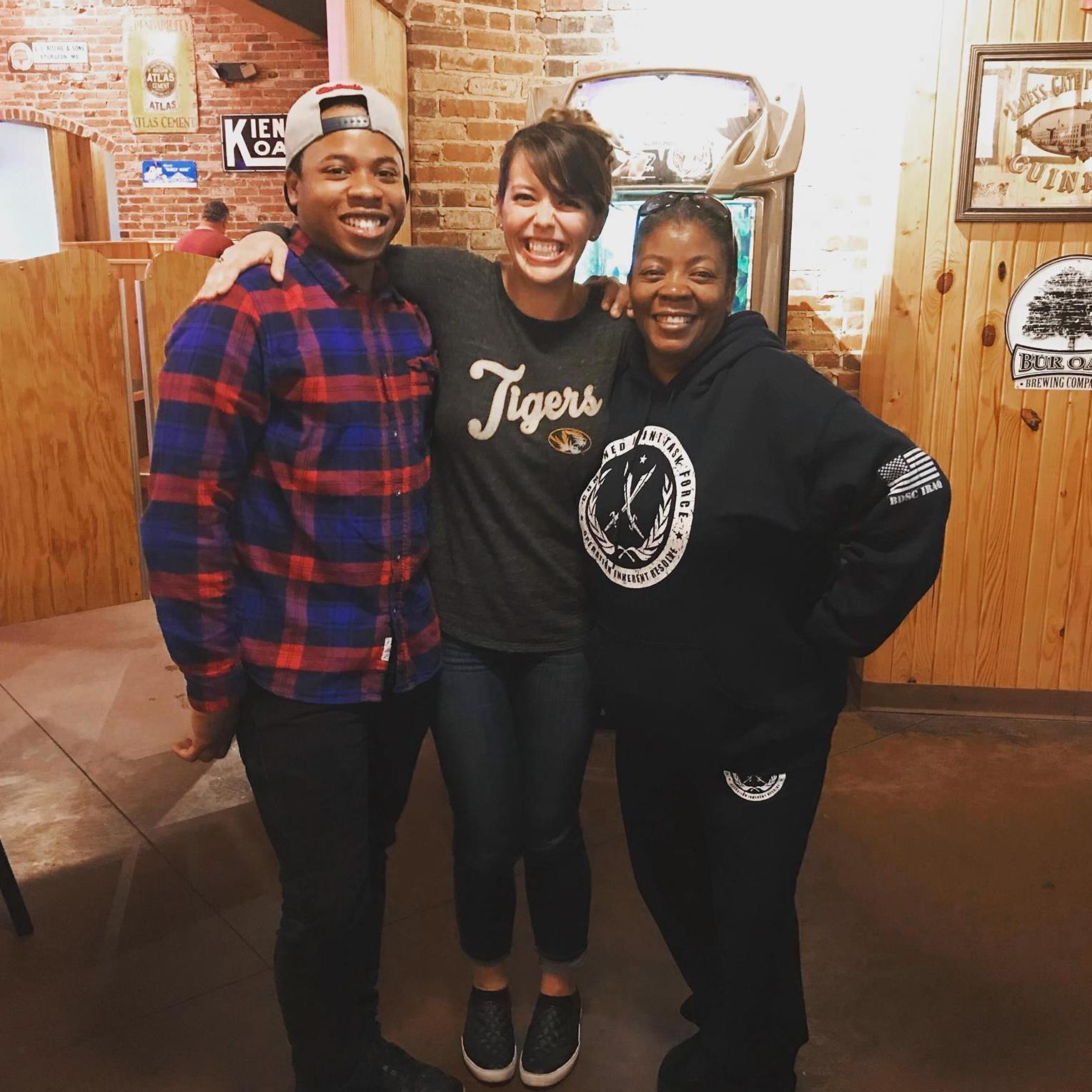 While Dj was already great friends with my mom and sisters before we started dating, this is a picture of when I got to meet Dj's mom for the first time!