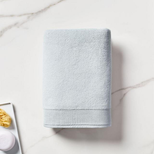 Organic Luxe Fibrosoft Towel, Bath Towel, Sea Salt Blue