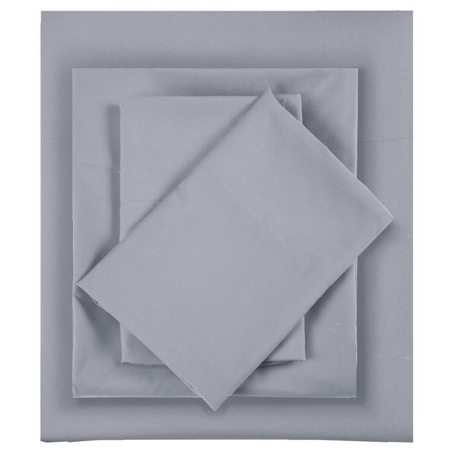 King Microfiber All Season Wrinkle-Free Sheet Set Gray