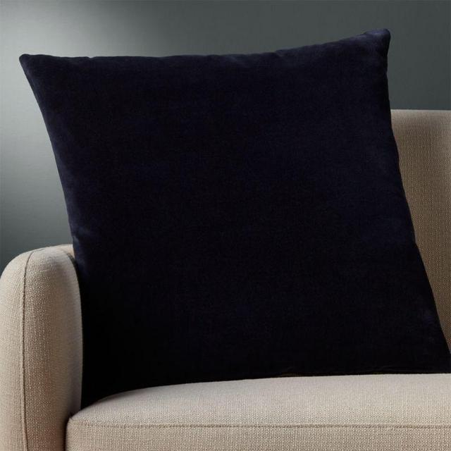 23" Leisure Navy Pillow with Down-Alternative Insert