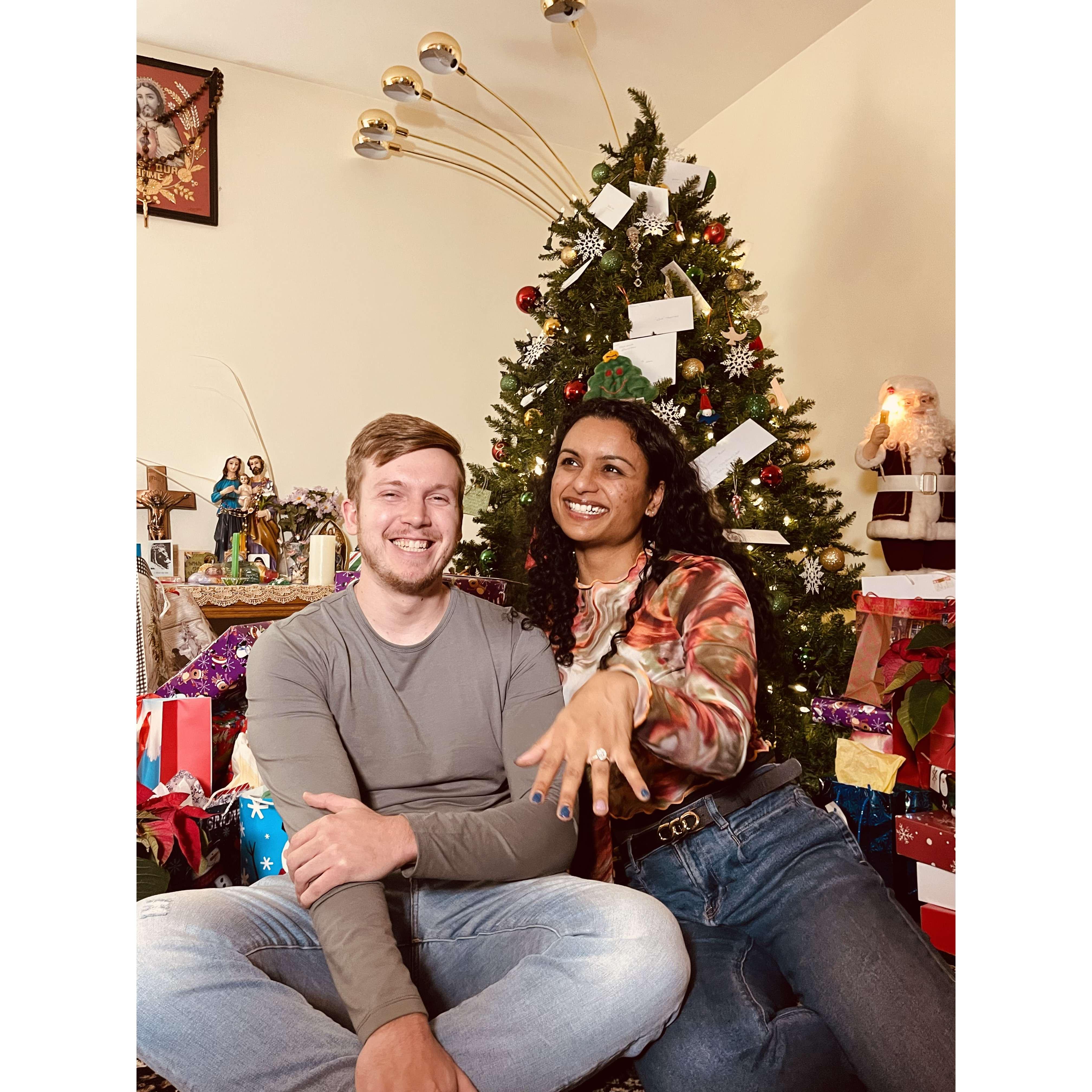 12/25/2021 First Christmas as an engaged couple!