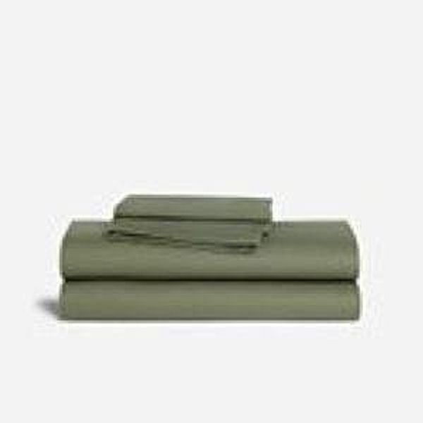 Classic Percale Core Sheet Set- Fresh Moss color- King size
