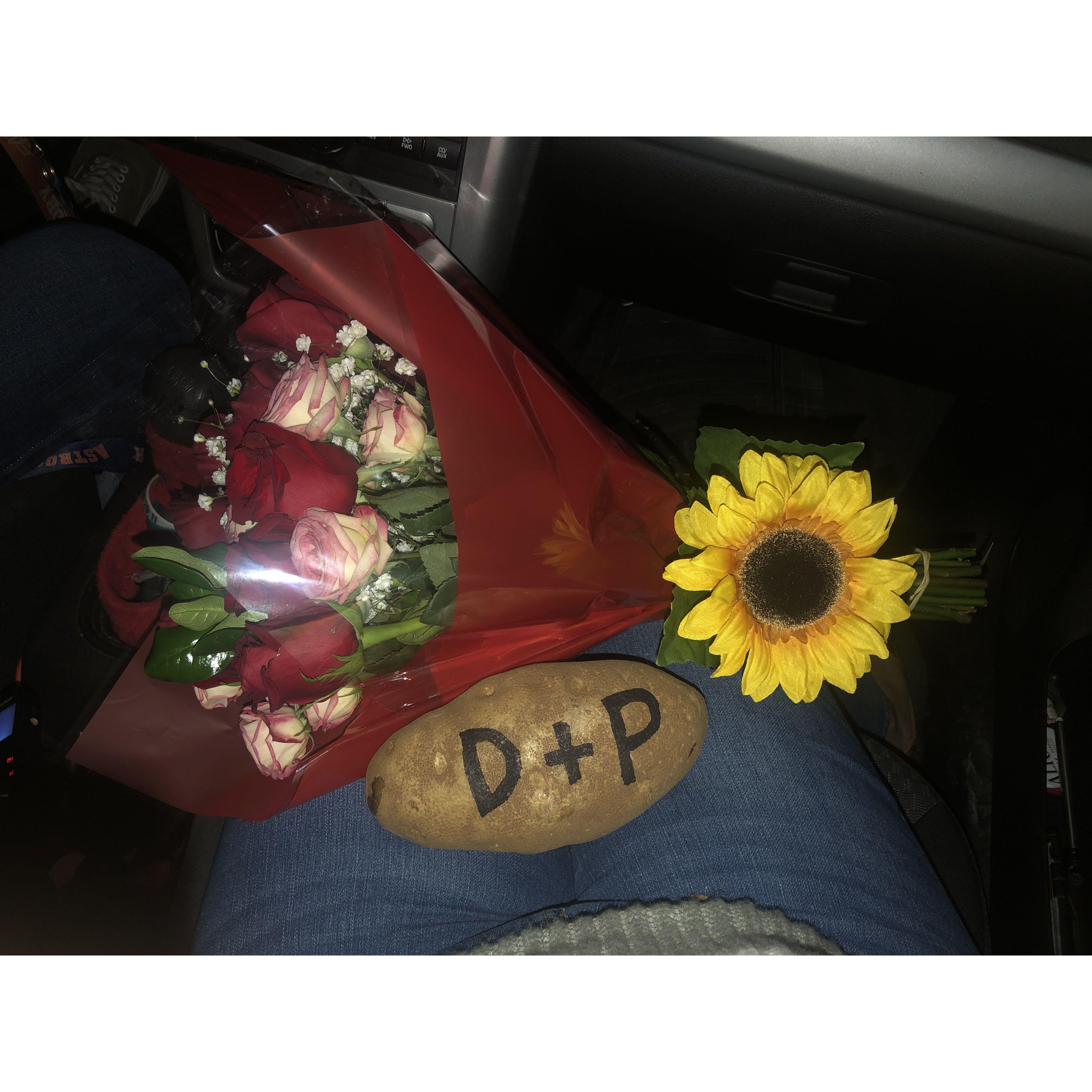 The time he  asked me out to be  his girlfriend.