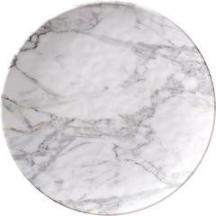 White Marble Melamine Dinner Plate, Set of 12